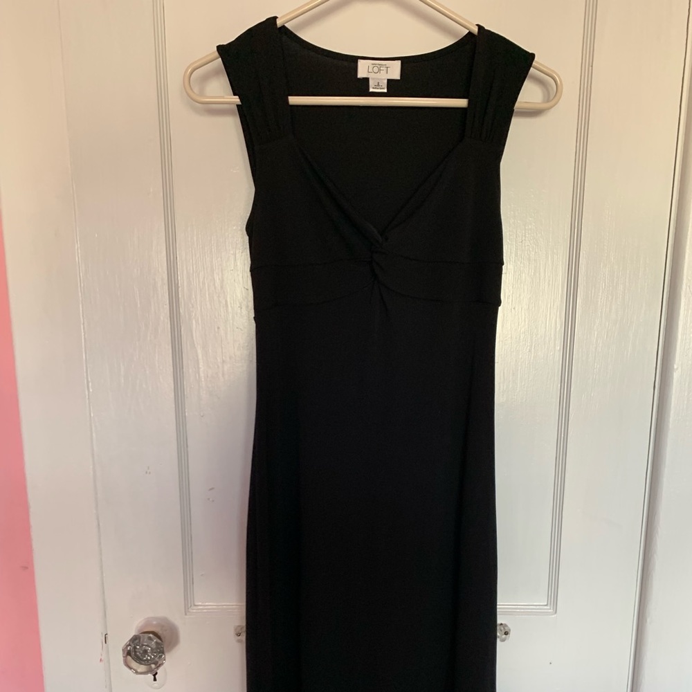 LOFT black semi-formal dress